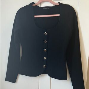 Forever New Black Buttoned Blazer